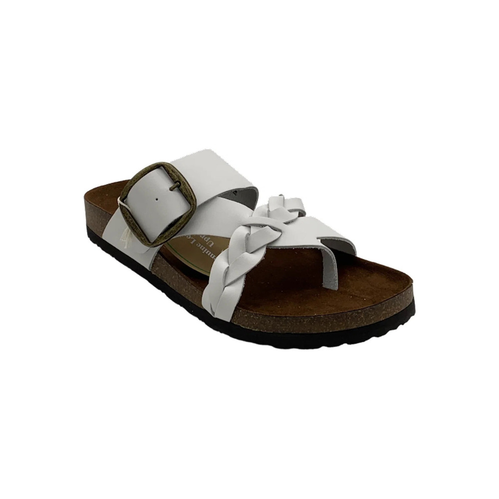 White Mountain Buckle Slide Sandals Heartfelt White - Medium - Picture 3 of 4